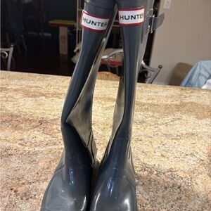 Hunter Charcoal Tall Boots